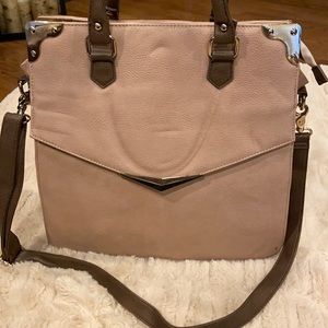 Kimchi Blue Brown & Tan Structured Tote